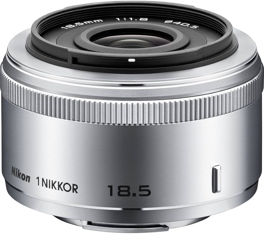 Amazon.com : Nikon 1 NIKKOR 18.5mm f/1.8 (Silver) : Camera Lenses