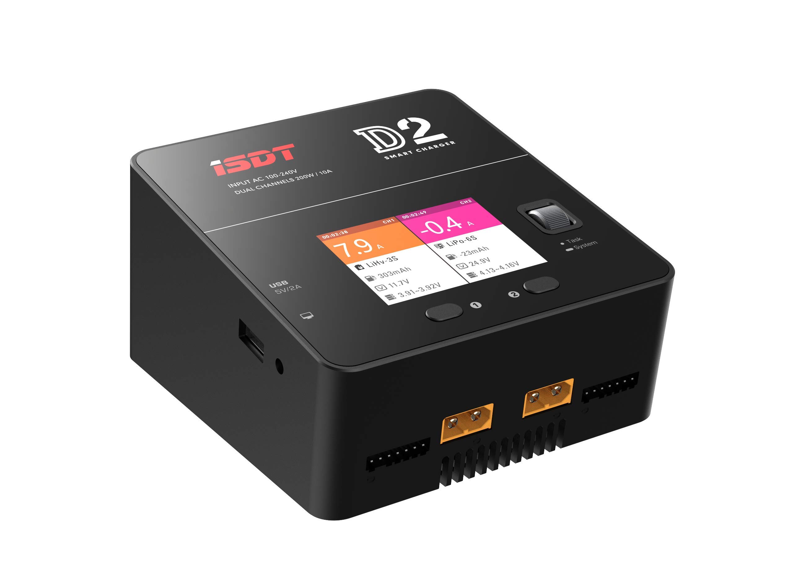 Amazon.co.jp: ISDT D2 MarkⅡ Lipo充電器 放電器 デュアルチャネル AC