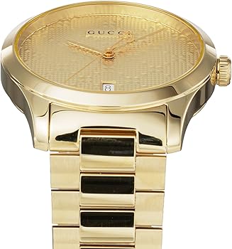 Amazon.co.jp: [GUCCI ]グッチ 腕時計Gﾀｲﾑﾚｽ YA126461A ゴールド文字盤