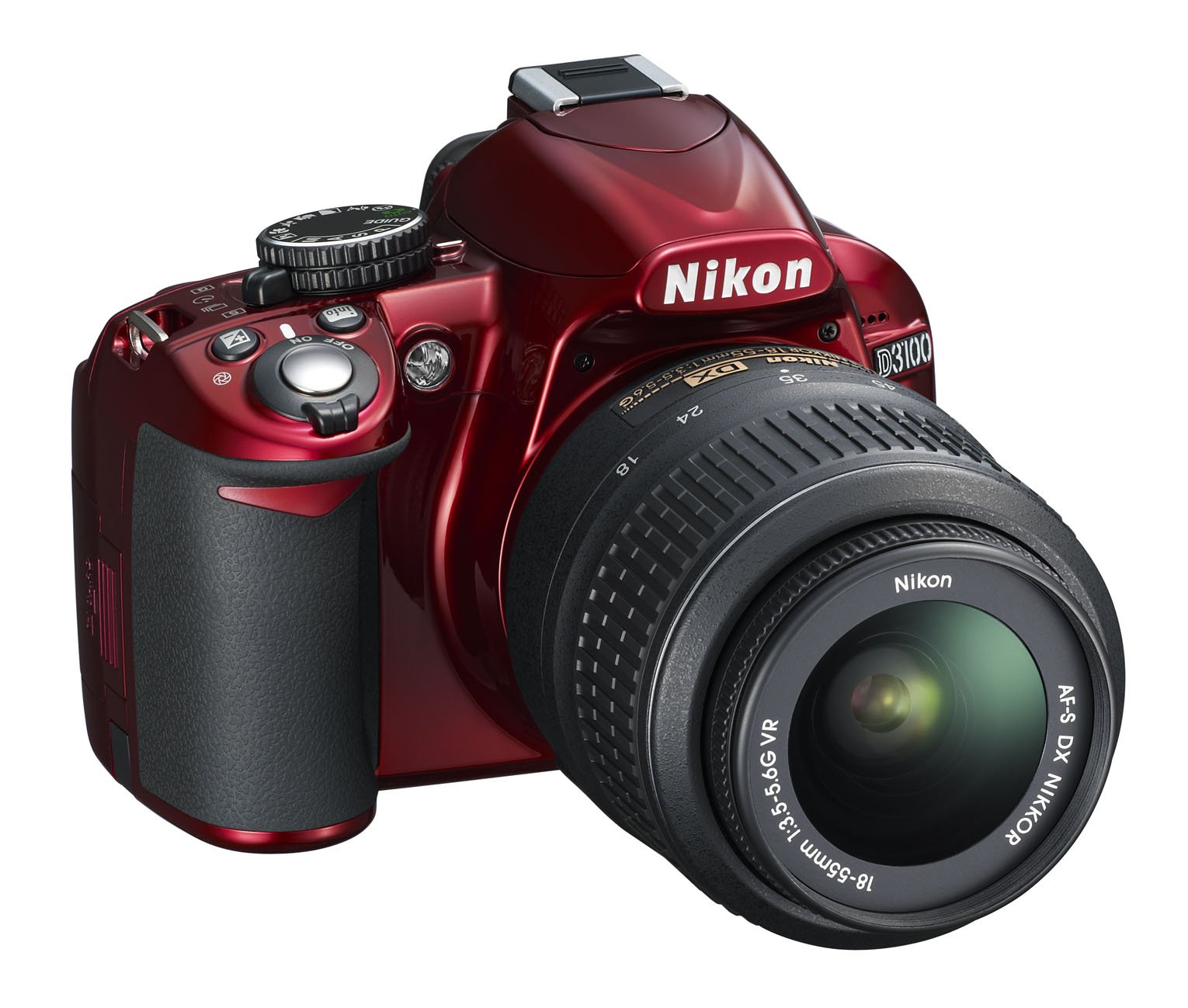Amazon | Nikon デジタル一眼レフカメラ D3100 レッド 200mmダブル