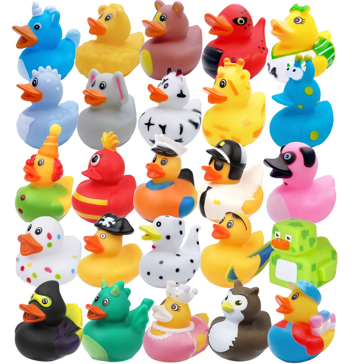 Rubber Duck Bath Toy Assortment Bulk Floater Duck for Kids