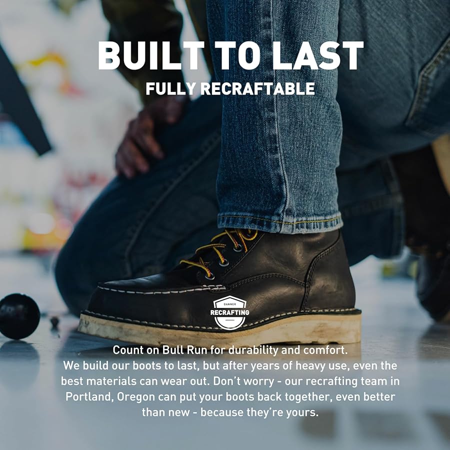 Amazon | [ダナー] Men's Bull Run Moc Toe Work Boot | Danner(ダナー