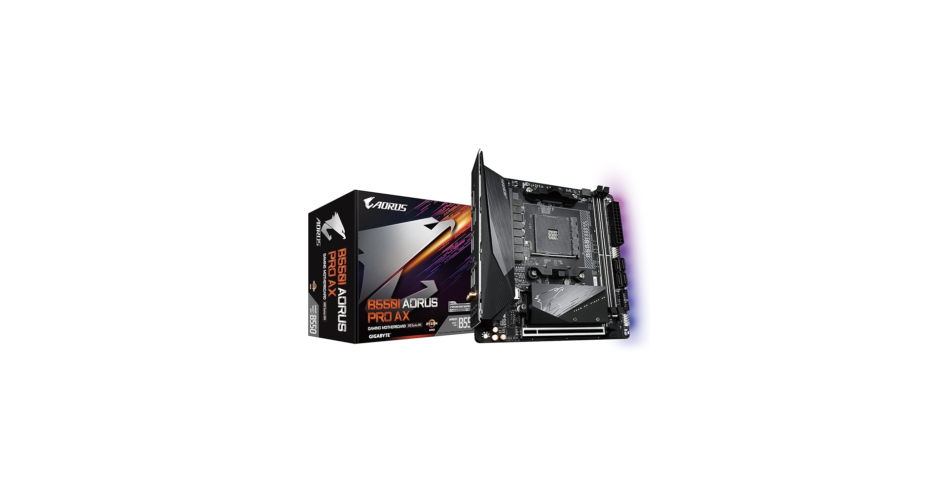 Amazon.com: GIGABYTE B550I AORUS PRO AX AMD AM4 ITX Motherboard