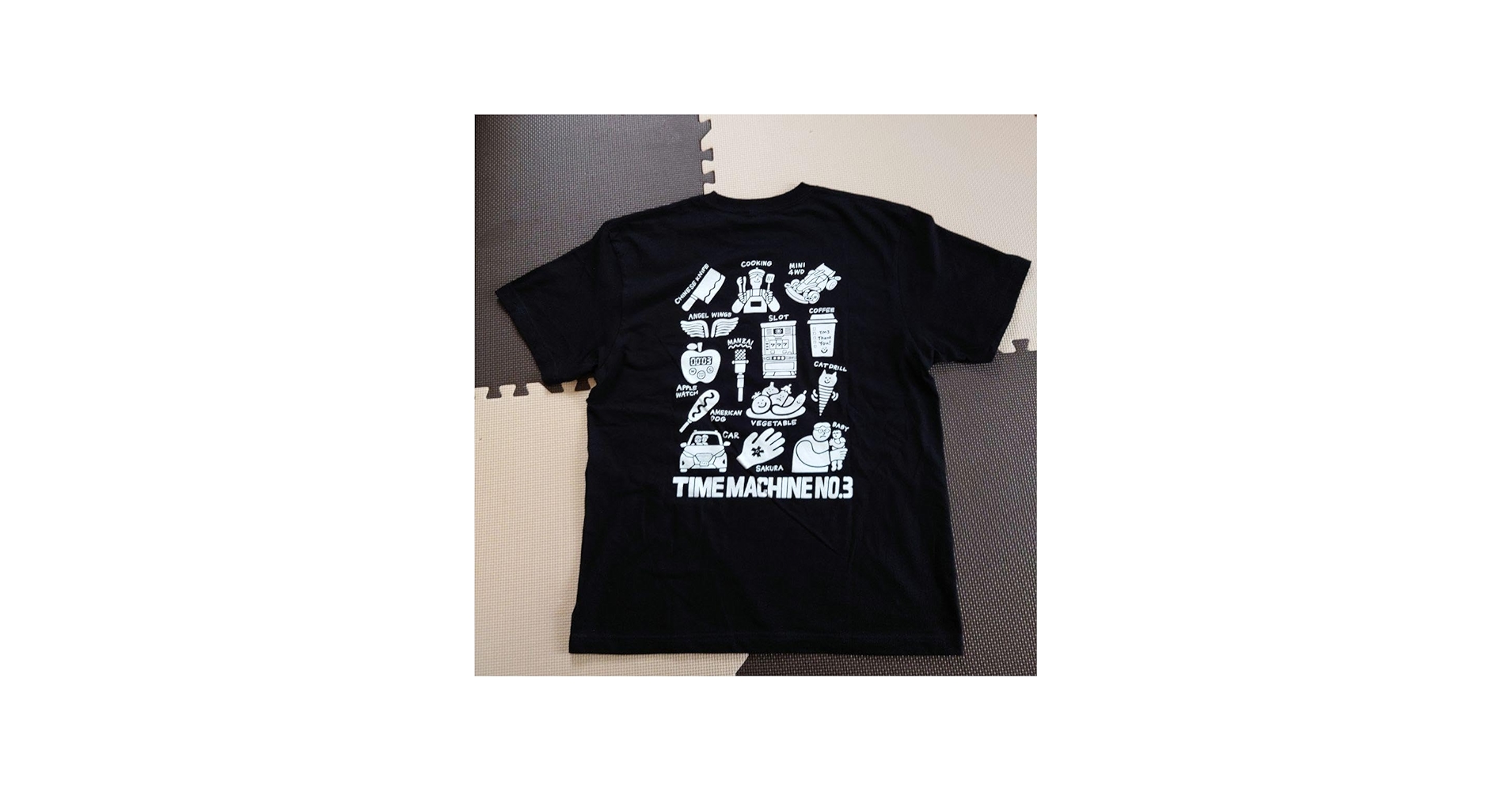Amazon.co.jp: タイムマシーン3号 TシャツLサイズ・黒 BD : おもちゃ