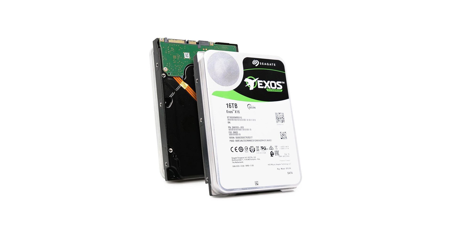 Amazon.com: Seagate 16TB HDD Exos X16 7200 RPM 512e/4Kn SATA 6Gb/s