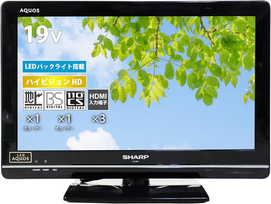 Amazon | 【整備済み品】 シャープ 液晶 テレビ 19V型 AQUOS LC-19K7-B