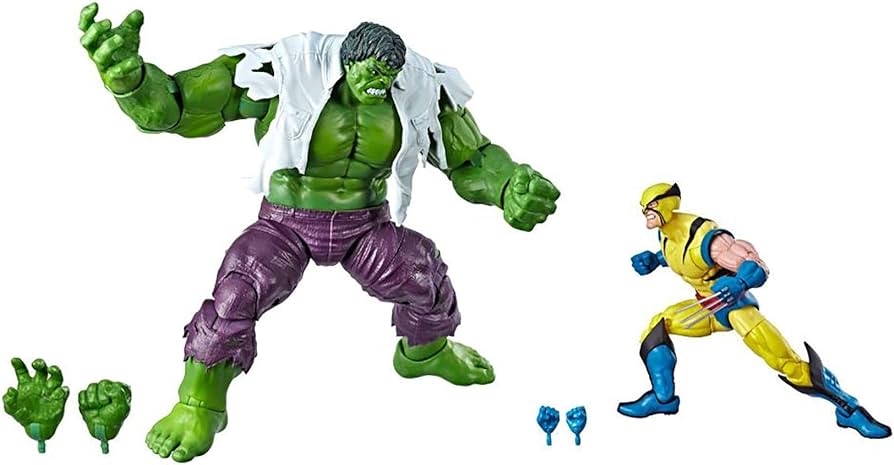 Amazon.com: Marvel Legends 80th Anniversary Wolverine and Hulk 6