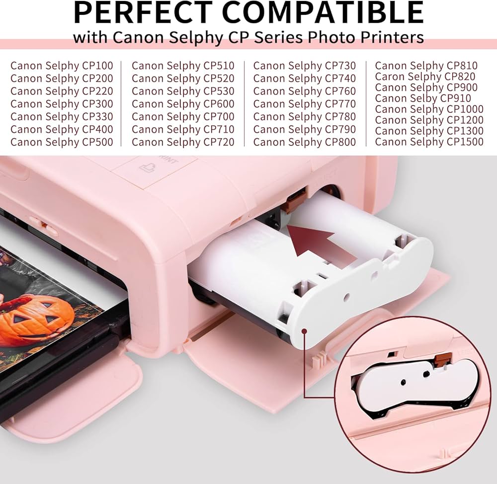 Amazon.co.jp: Canon Selphy CP1300 インクと紙 KP-108IN 2パック 6色