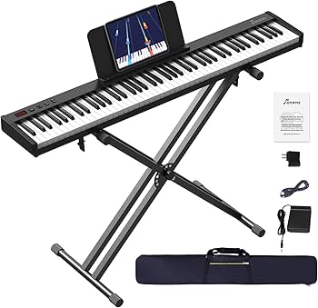 Amazon | 【電子ピアノセット】OYAYO 88鍵盤 電子ピアノ スタンド付き