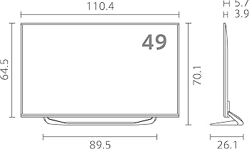 Amazon | LG 49V型 4K対応 液晶 テレビ 49UF7710 IPS 4Kパネル