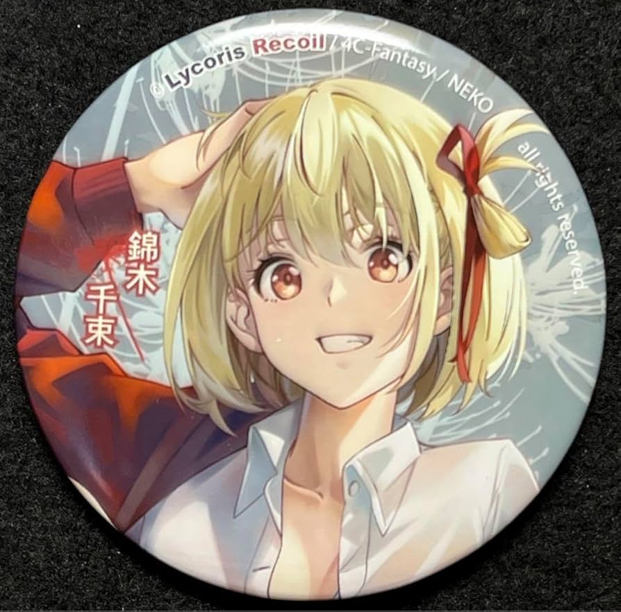 Amazon.co.jp: 4C-Fantasy NEKO 缶バッジ 千束 リコリス・リコイル