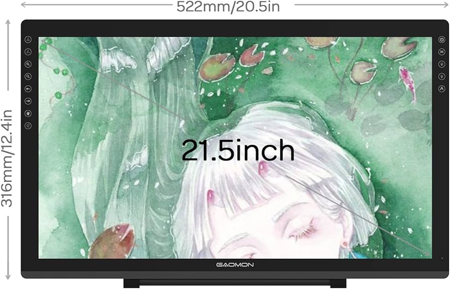 GAOMON PD2200 21,5 Pulgadas Tableta Gráfica con Pantalla, 130