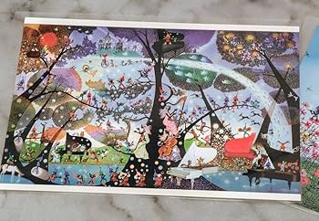 Amazon.co.jp: 藤城清治さん ポストカード 7枚セット 影絵絵葉書