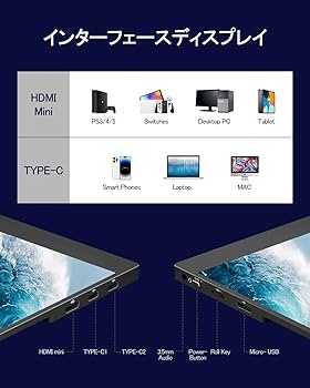 Amazon.co.jp: CNBANAN モバイルモニター 16インチ 2.5K解像度
