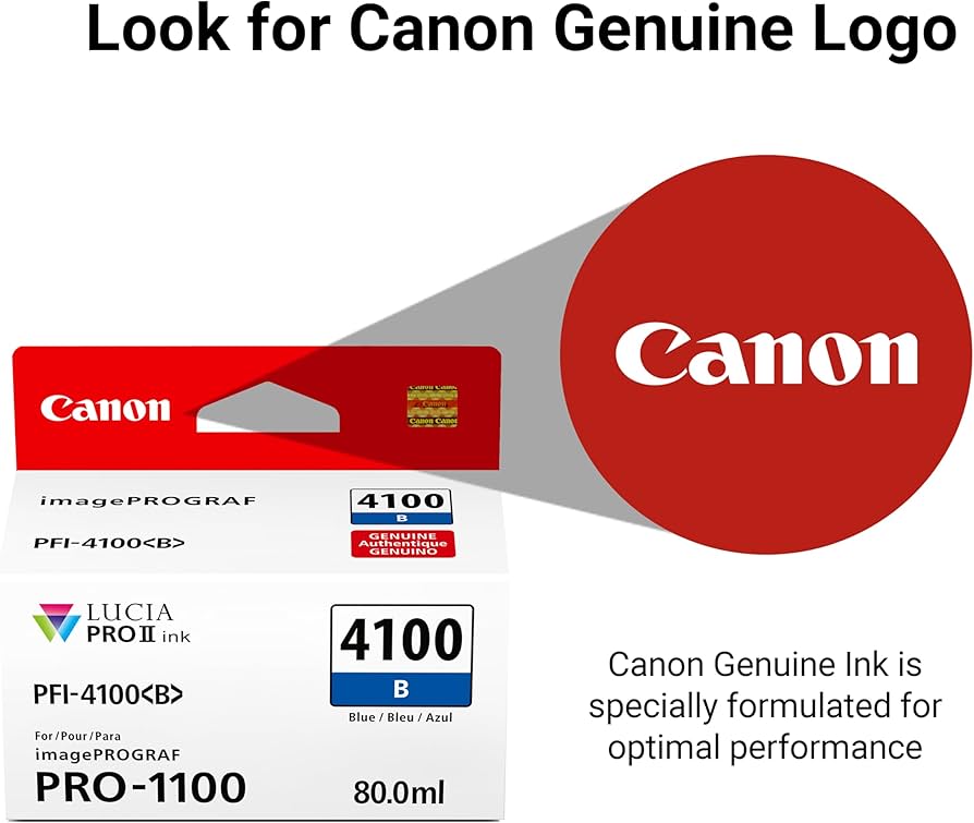 Amazon.co.jp: Canon PFI-4100 純正ブルーインクタンク imagePROGRAF