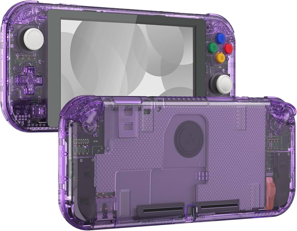 Amazon.com: eXtremeRate Crystal Clear Atomic Purple DIY