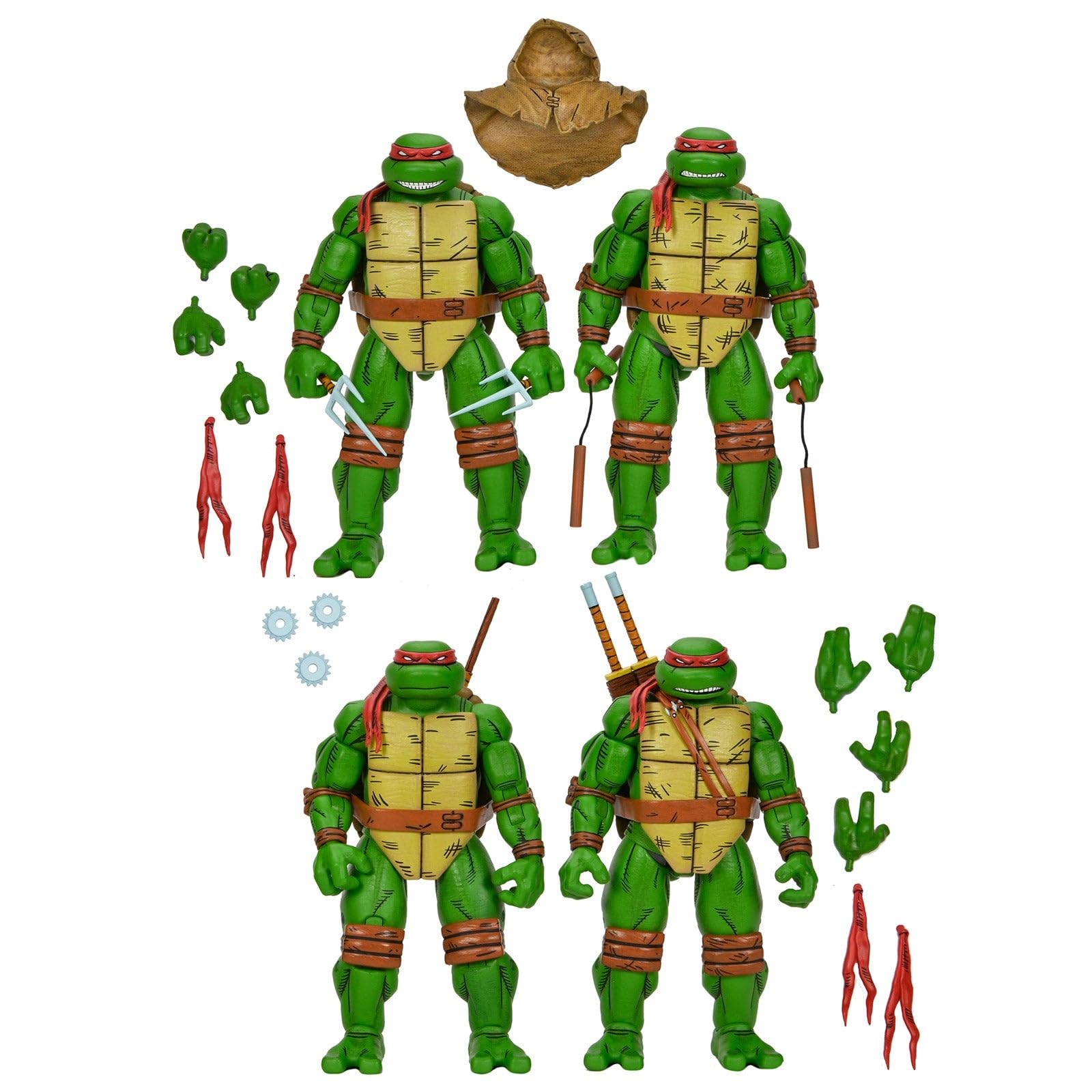 Amazon.com: Leonardo, Raphael, Michelangelo & Donatello 4-Pack - 7
