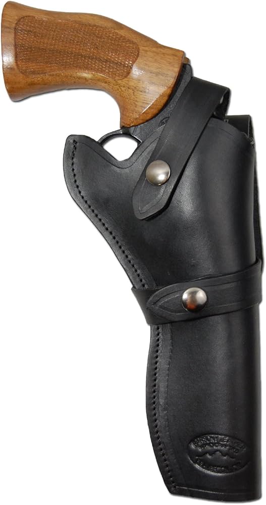 Amazon.co.jp: Barsony ブラックレザー ウエスタンスタイル ガン