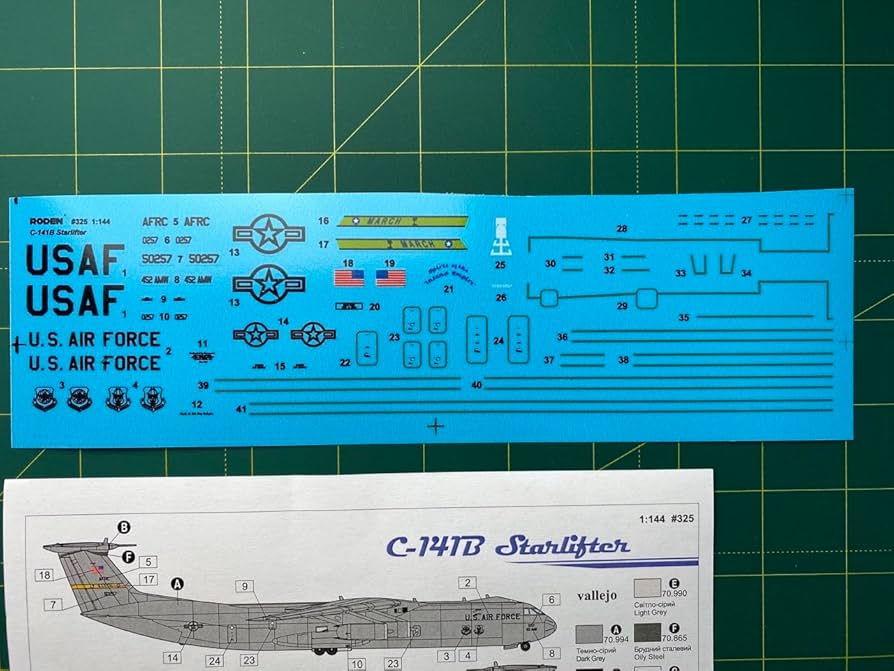Amazon | New Roden 1/144 Lockheed C-141b Starlifter 325