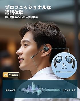 Amazon.co.jp: EMEET AirFlow オープンイヤーワイヤレスイヤホン 2024