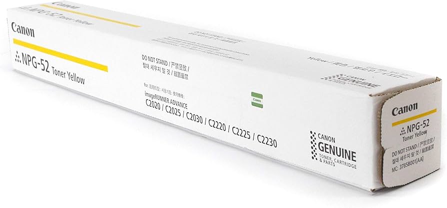 Amazon.co.jp: CANON トナーカートリッジNPG-52 イエロー 純正品