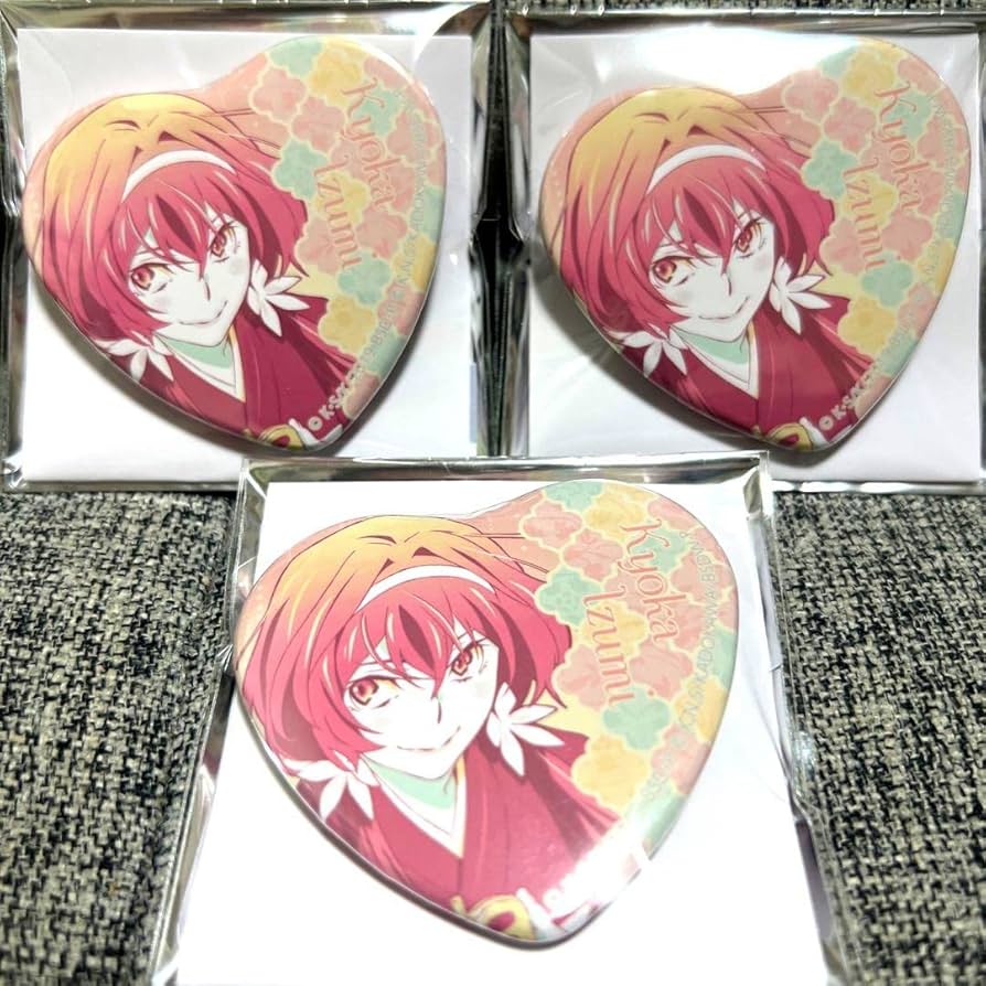 文豪ストレイドッグス 泉鏡花 ロフト ハート缶バッジ LOFT 文豪