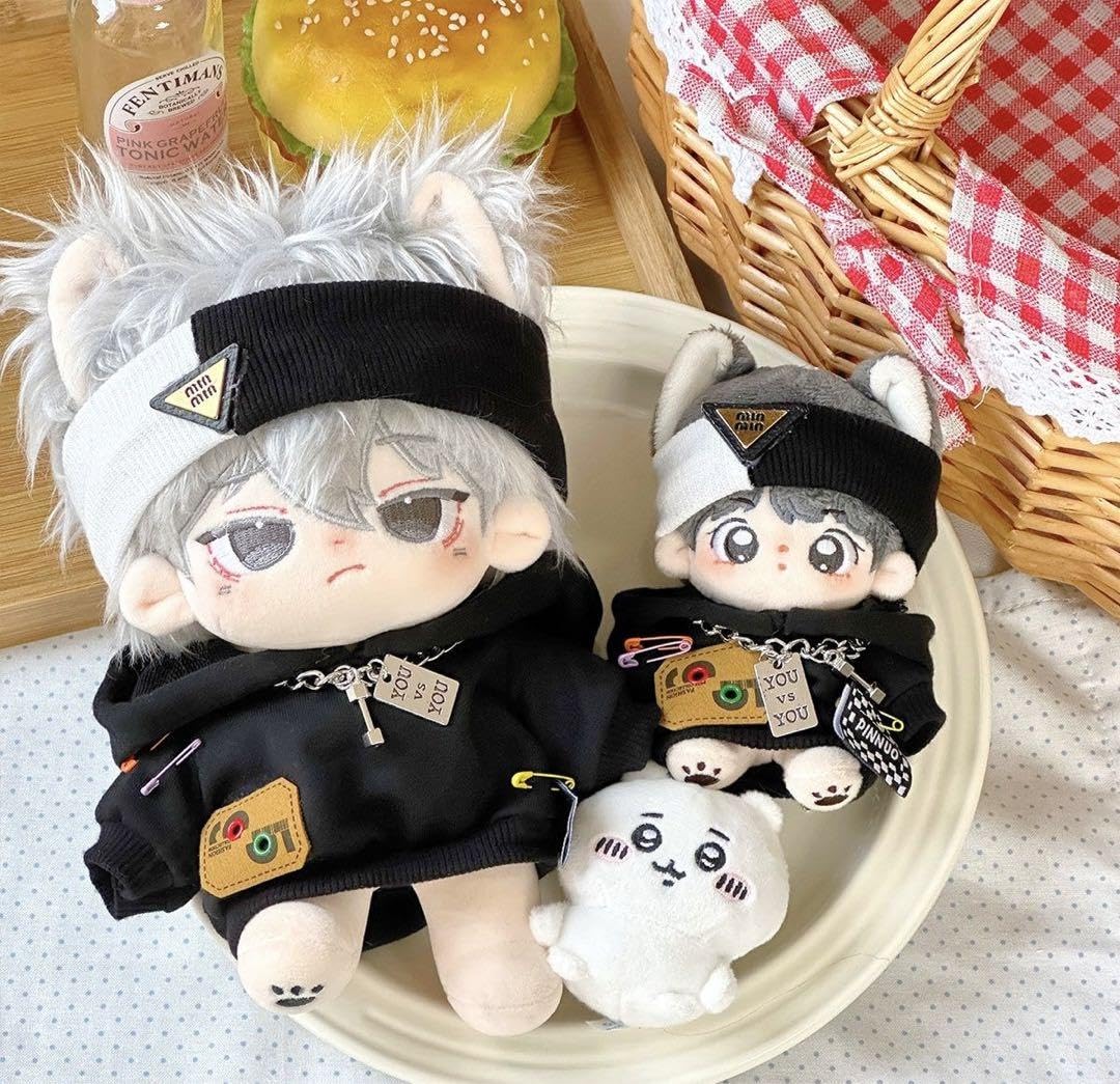 Amazon.co.jp: 10cm20cm ヘアバンド 白黒 ぬいぐるみ 着せ替え 専用