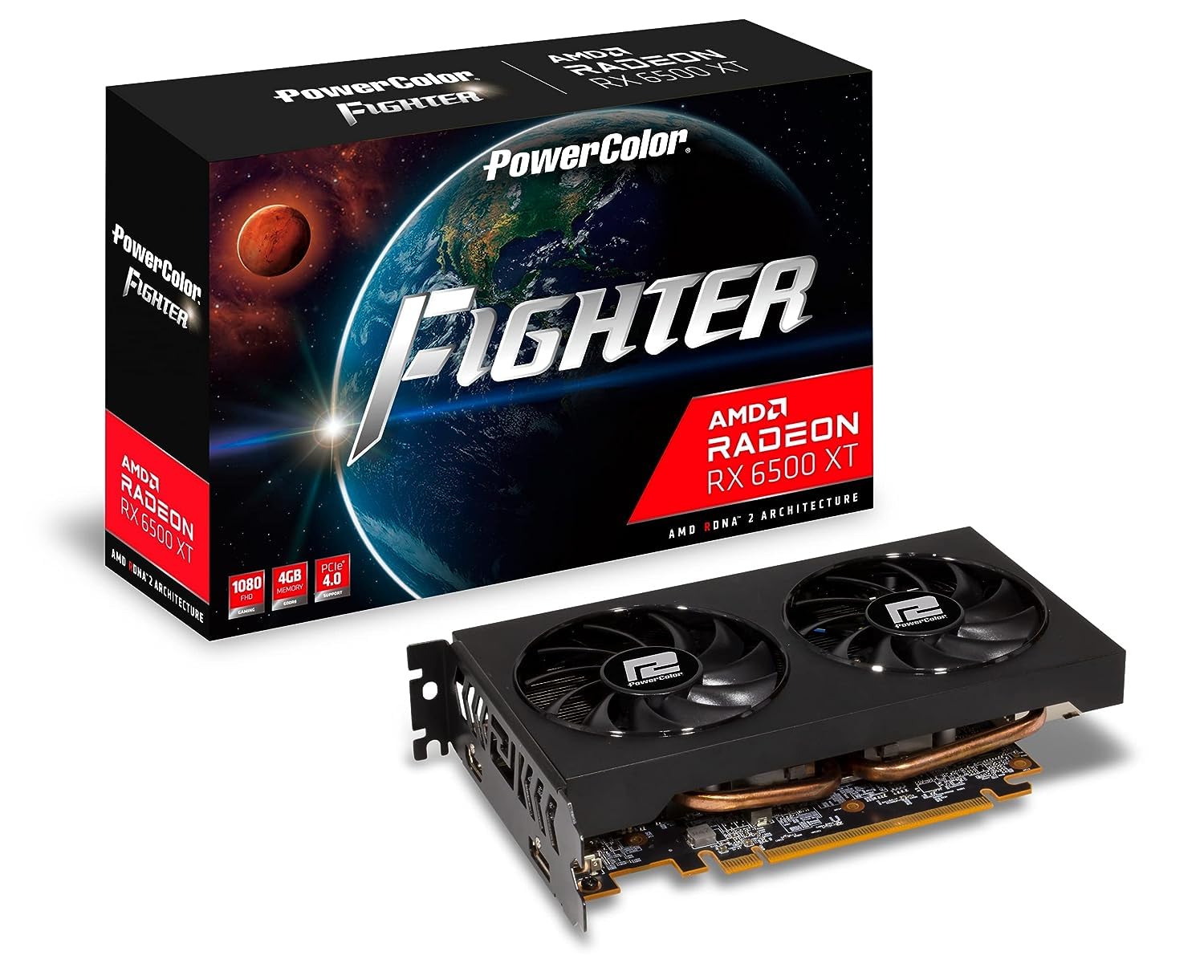 Amazon | POWERCOLOR グラフィックボード AMD Radeon RX6500XT GDDR6
