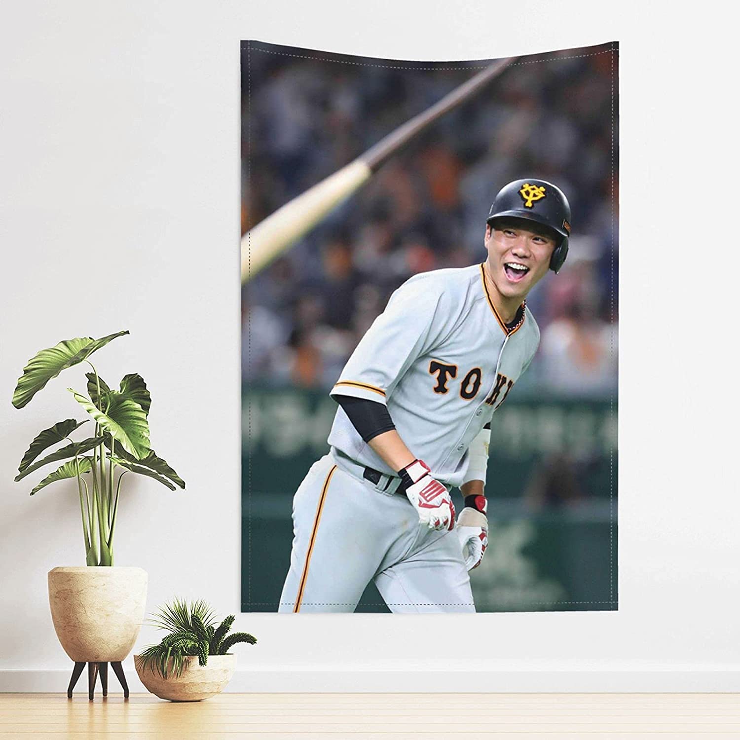 Amazon.co.jp: 坂本勇人 タペストリー ンテリアおしゃれ壁掛け アート