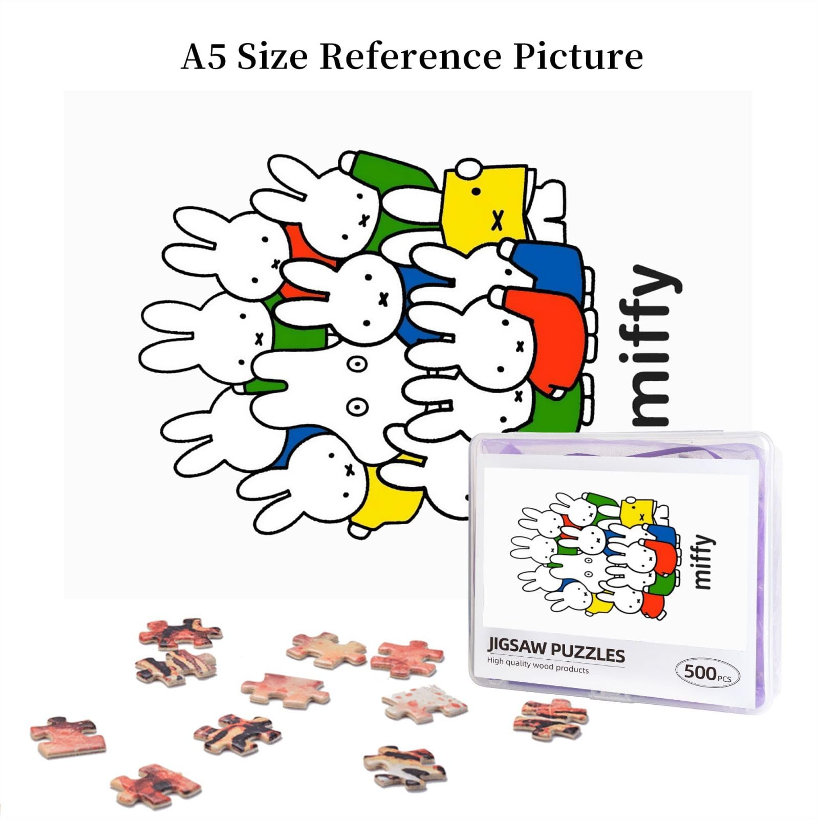 Amazon.co.jp: ジグソーパズル ミッフィー 500ピース 木製パズル 知育