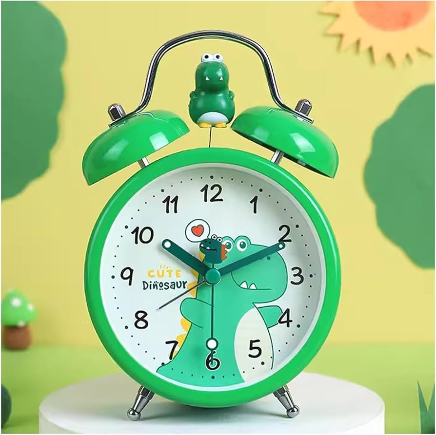 Amazon.co.jp: 目覚まし時計 恐竜目覚まし時計 子供用 カチカチ音を