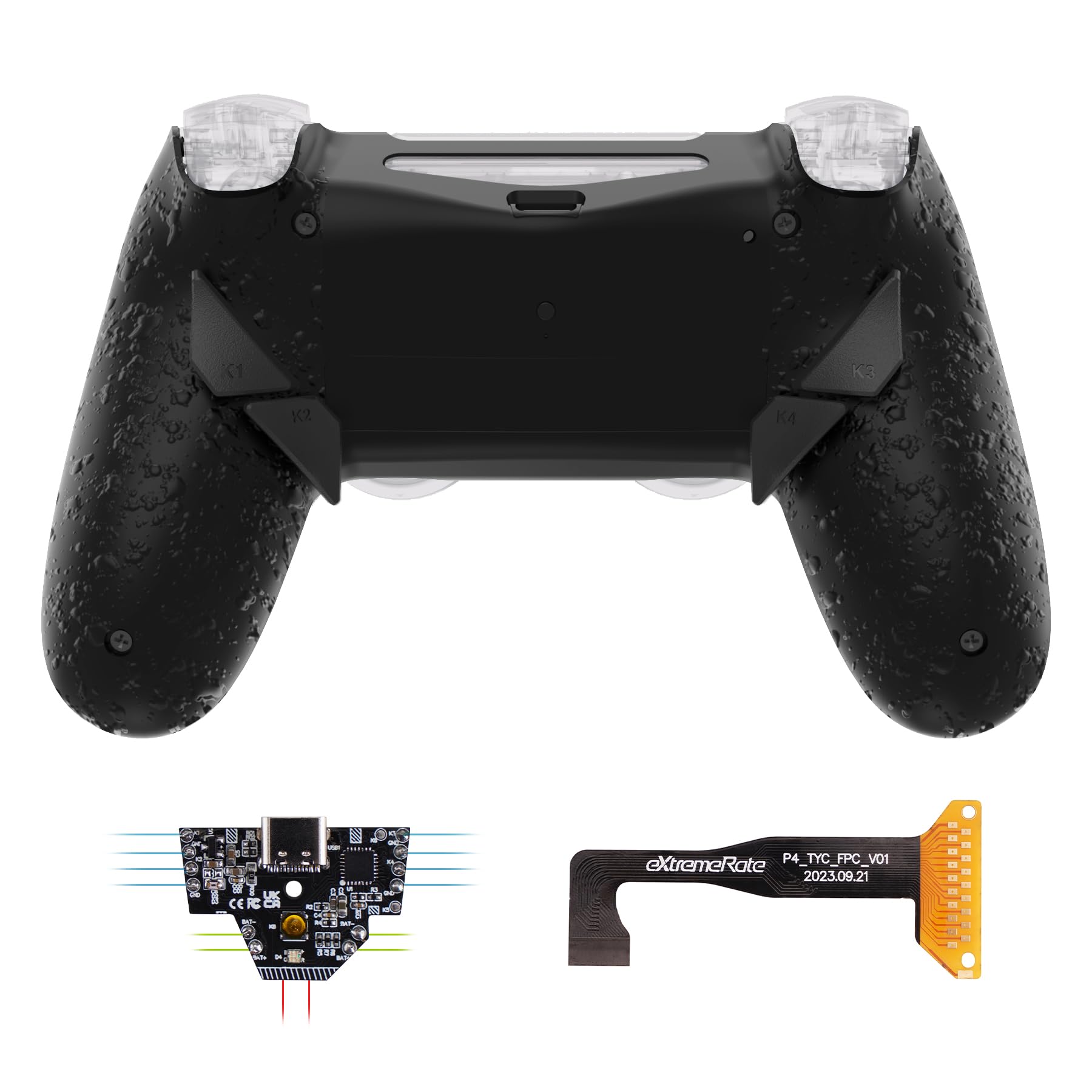 Amazon.co.jp: eXtremeRate ps4 slim proコントローラーJDM-040/050