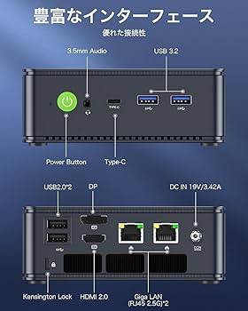 Amazon.co.jp: GMKtec ゲーミングミニPC AMD Ryzen 7 5825U (8C/16T