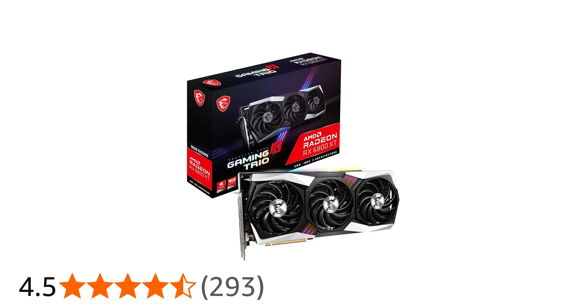 Amazon | MSI Radeon RX 6800 XT GAMING X TRIO 16G グラフィックス