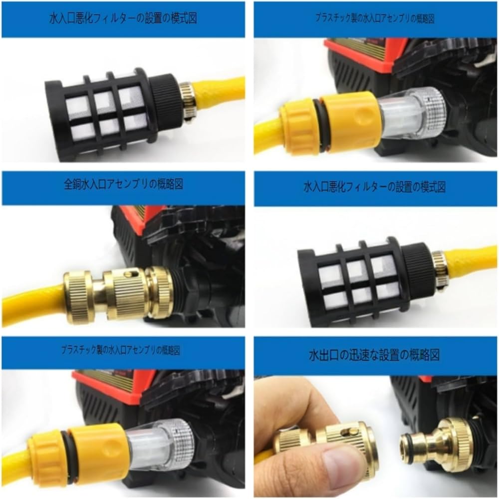 Amazon.co.jp: ケルヒャー用自吸用ホース - K2-K7適正、高圧洗浄機用