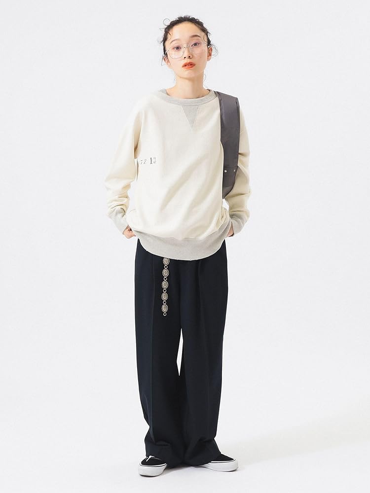 Amazon | [ビームスボーイ] ワークパンツ 【別注】 LACOSTE ワイド