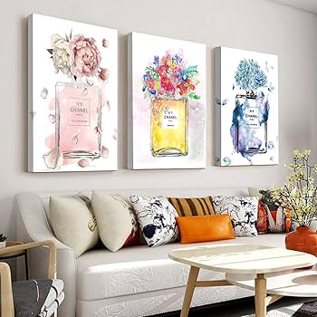Amazon.co.jp: アートパネル シャネル 香水 ポスター ピンク 花 アート
