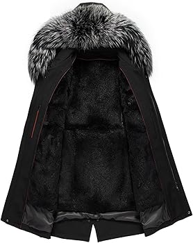 Amazon | [Taopagii] モッズコート メンズ ロング フォックスファー襟