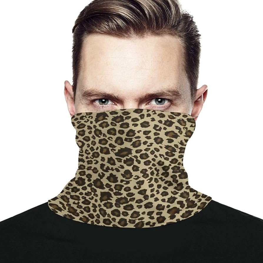 Amazon.co.jp: ネックウォーマー アニマル柄 ヒョウ柄 ネックガード 多