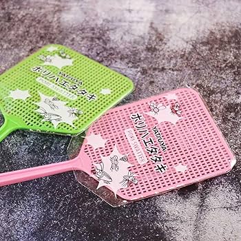 Amazon.co.jp: ハエたたき ポリハエタタキ 54011 ピンク 青 黄 八ツ矢