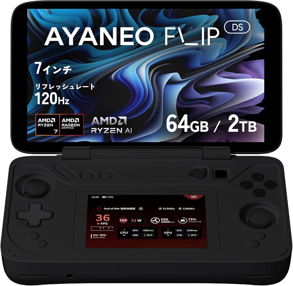 Amazon.co.jp: AYANEO FLIP ポータブルゲーミングPC Windows 11 7