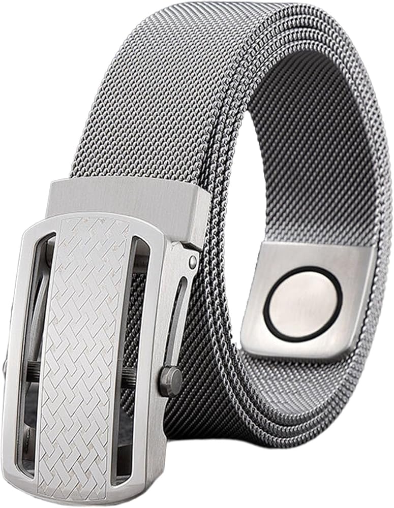 Amazon | [JIARY] メンズベルト金属編組、ステンレス 磁気カジュアル