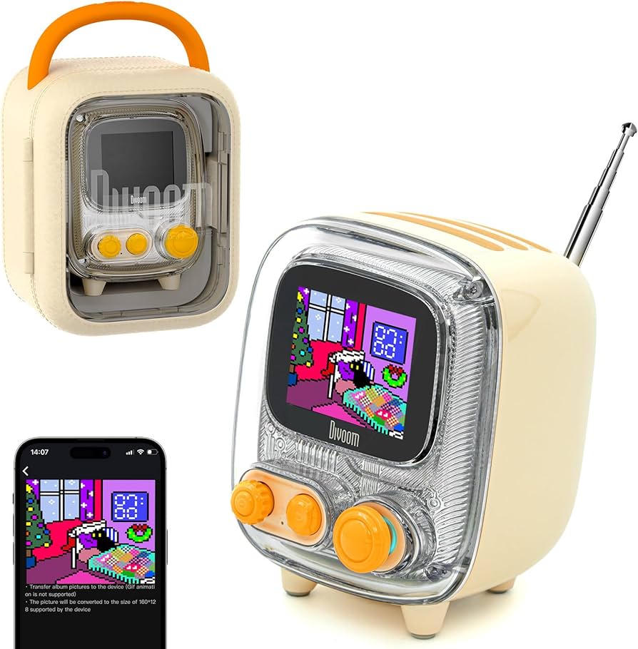 Amazon.com: Divoom Tiivoo-2 Retro Pixel Bluetooth Speaker with USB