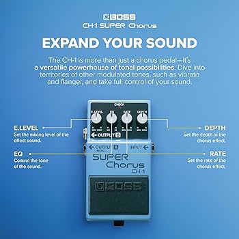 Amazon.com: BOSS CH-1 SUPER Chorus | Classic Compact Chorus