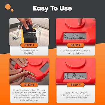 Amazon｜kSafe 飲酒や他の悪徳を制限するXLTimeロックコンテナ。 12.3