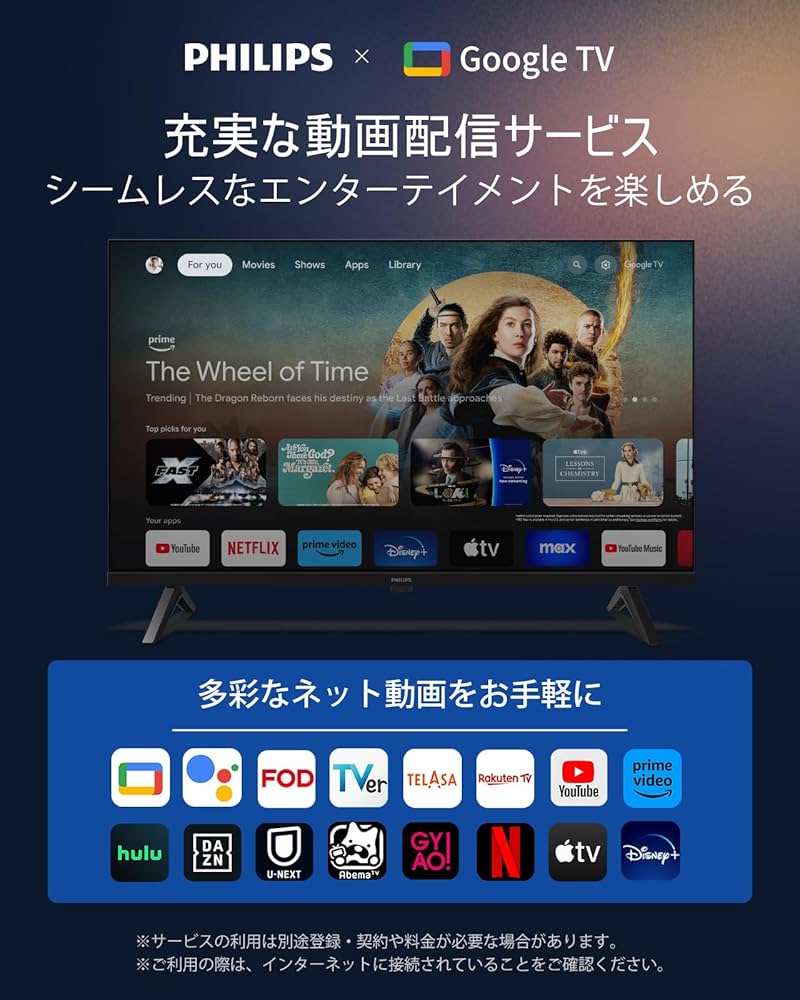 Amazon.co.jp: Philips(フィリップス) チューナーレステレビ 32V型