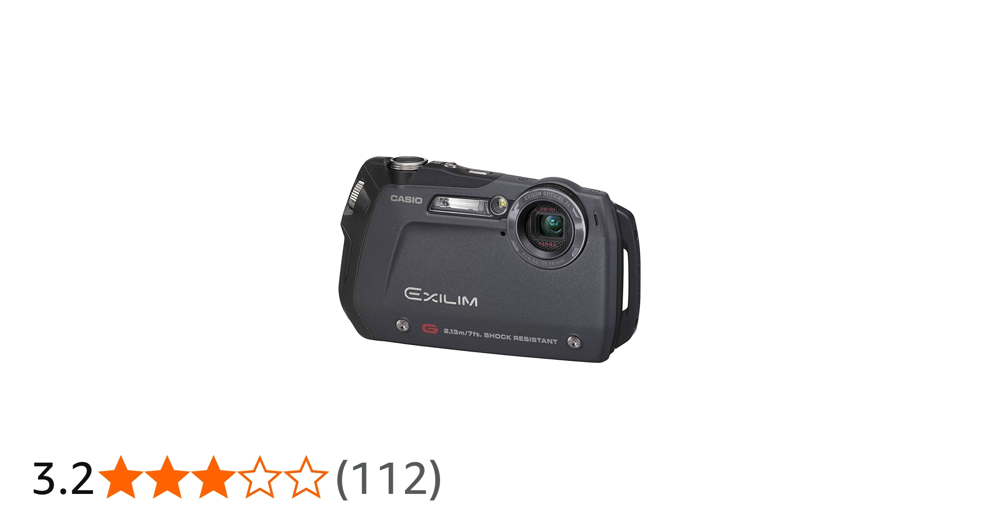 Amazon | CASIO デジタルカメラ EXILIM 1210万画素 3倍 ブラック EX