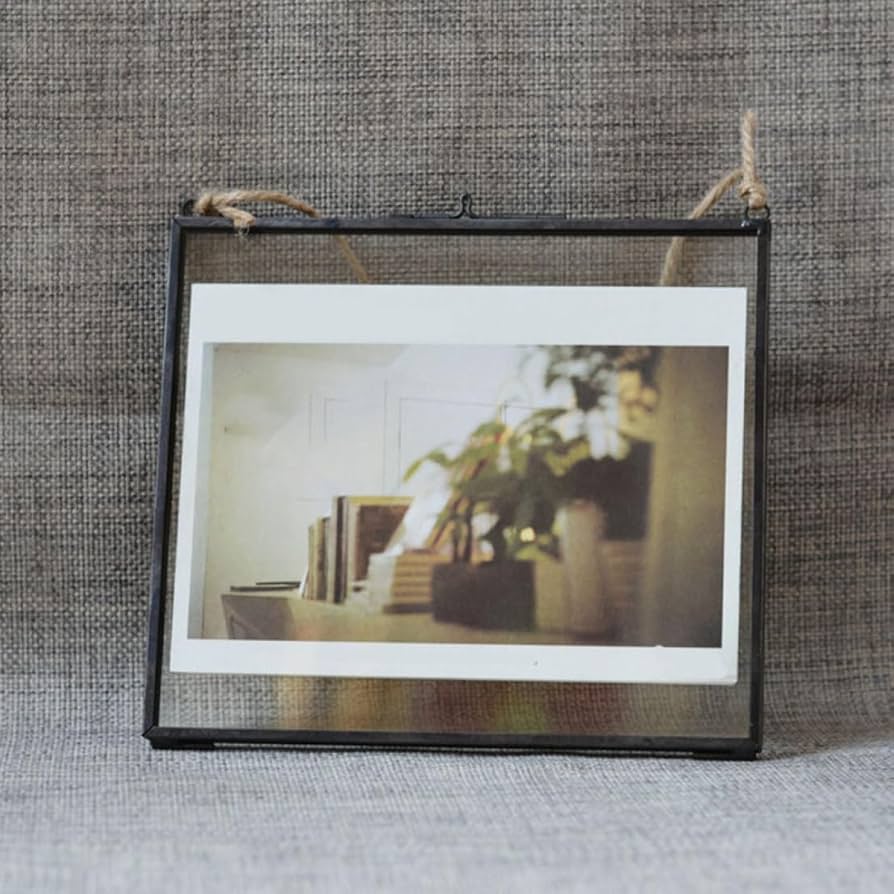 Amazon.co.jp: [XYJP] 2枚のガラス板で挟み込むタイプのフォトフレーム