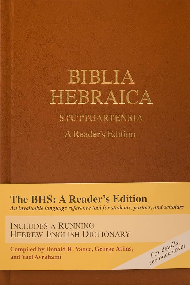 Amazon | Biblia Hebraica Stuttgartensia: A Reader's Edition