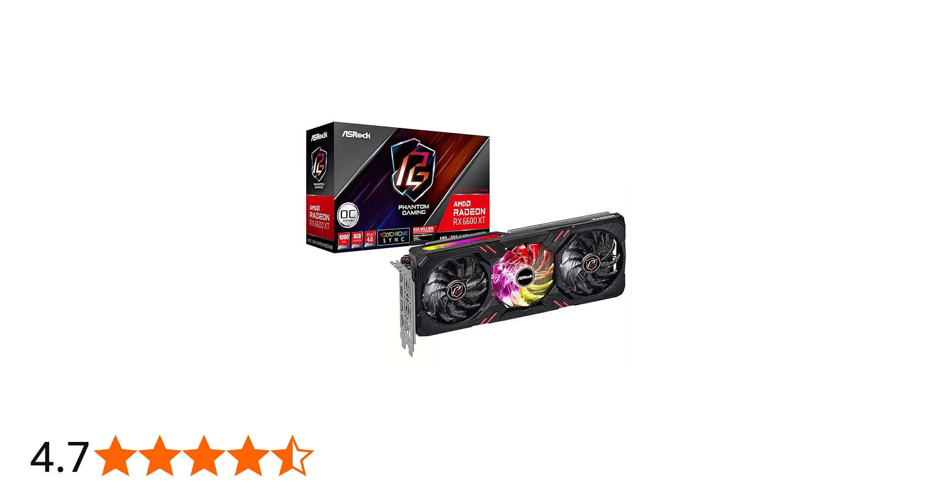 Amazon | ASRock グラフィックボード RX 6600 XT PGD 8GO AMD Radeon